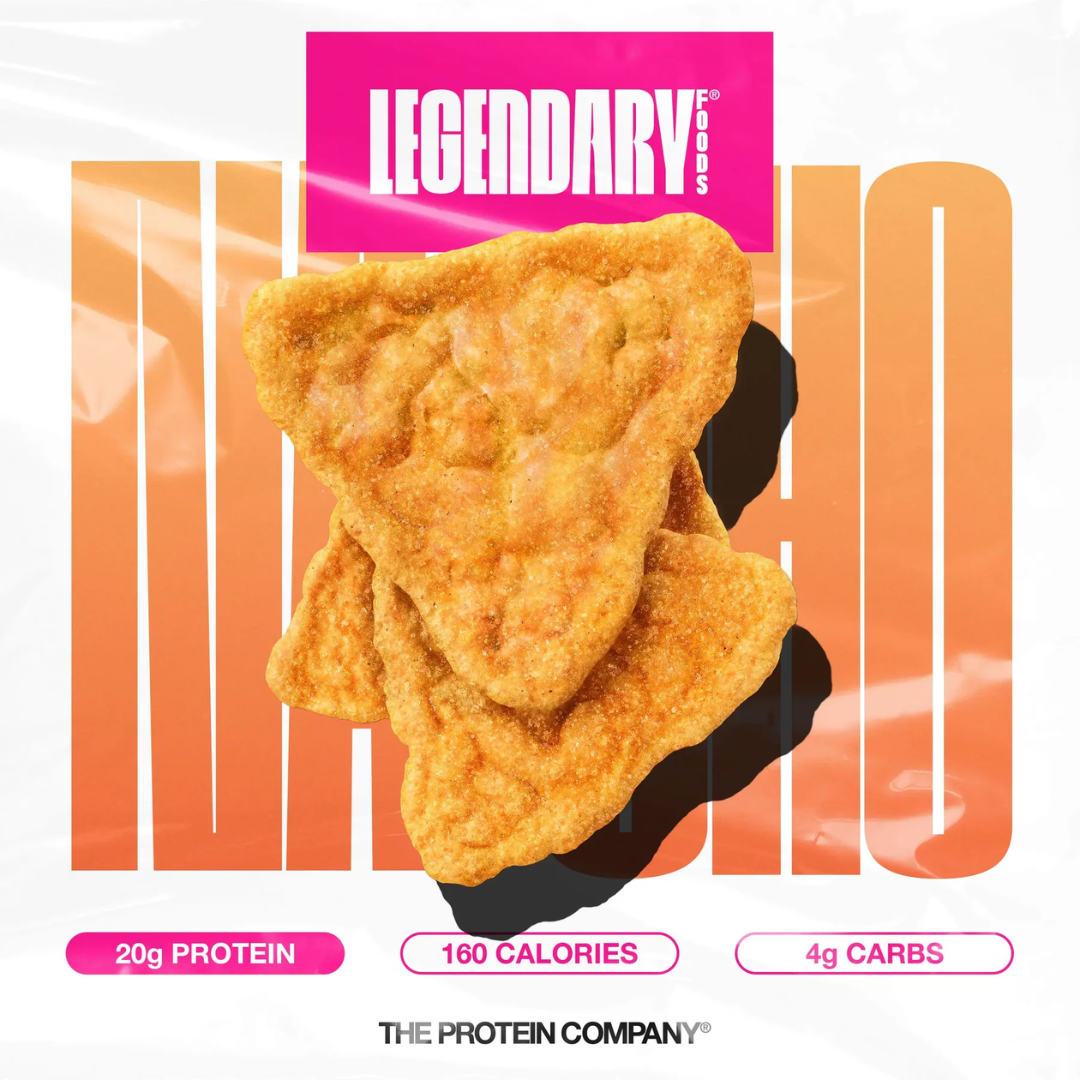 Legendary Protein Popped Chips High Protein Nacho Cheese (Box of 7 x 34g)