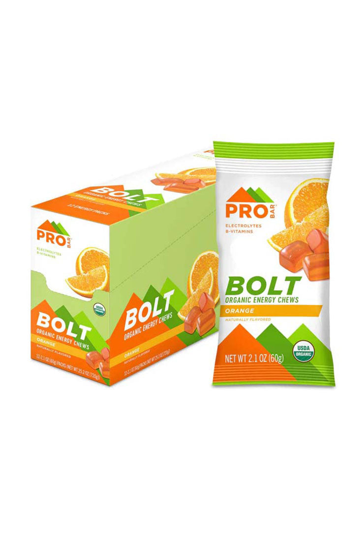 Probar Bolt Organic Energy Chews Orange (12 x 60g)