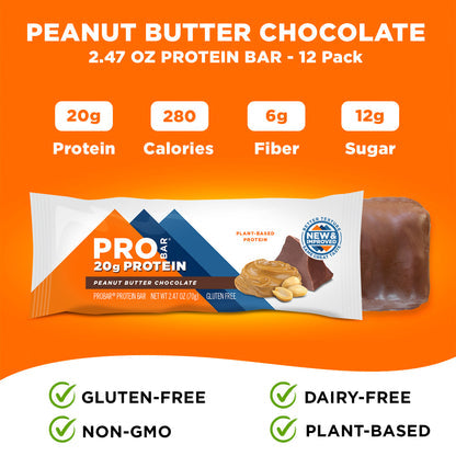 PROBAR Base Peanut Butter Choc (12 x 70g)