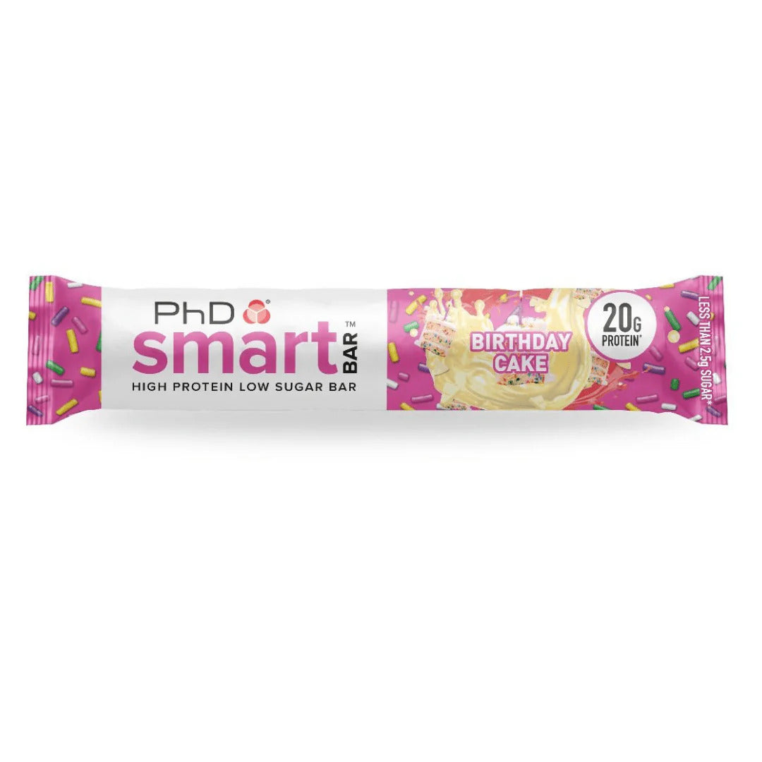 PhD Smart Bar Birthday Cake (12 x 64g)