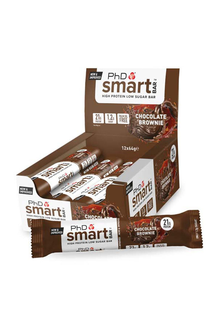 PhD Smart Bar Chocolate Brownie (12 x 64g)