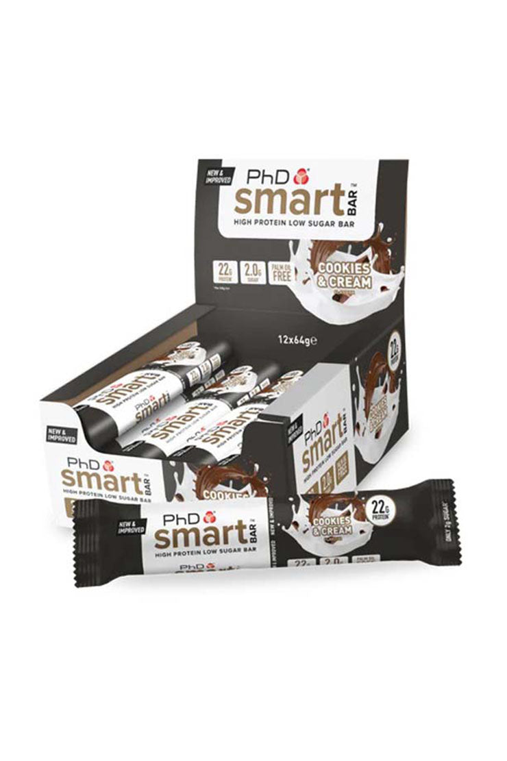 PhD Smart Bar Cookies & Cream (12 x 64g)