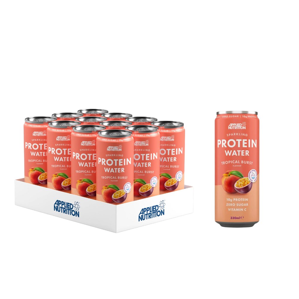 Applied Nutrition Sparking Protein Water Energy Tropical 330ml x 12