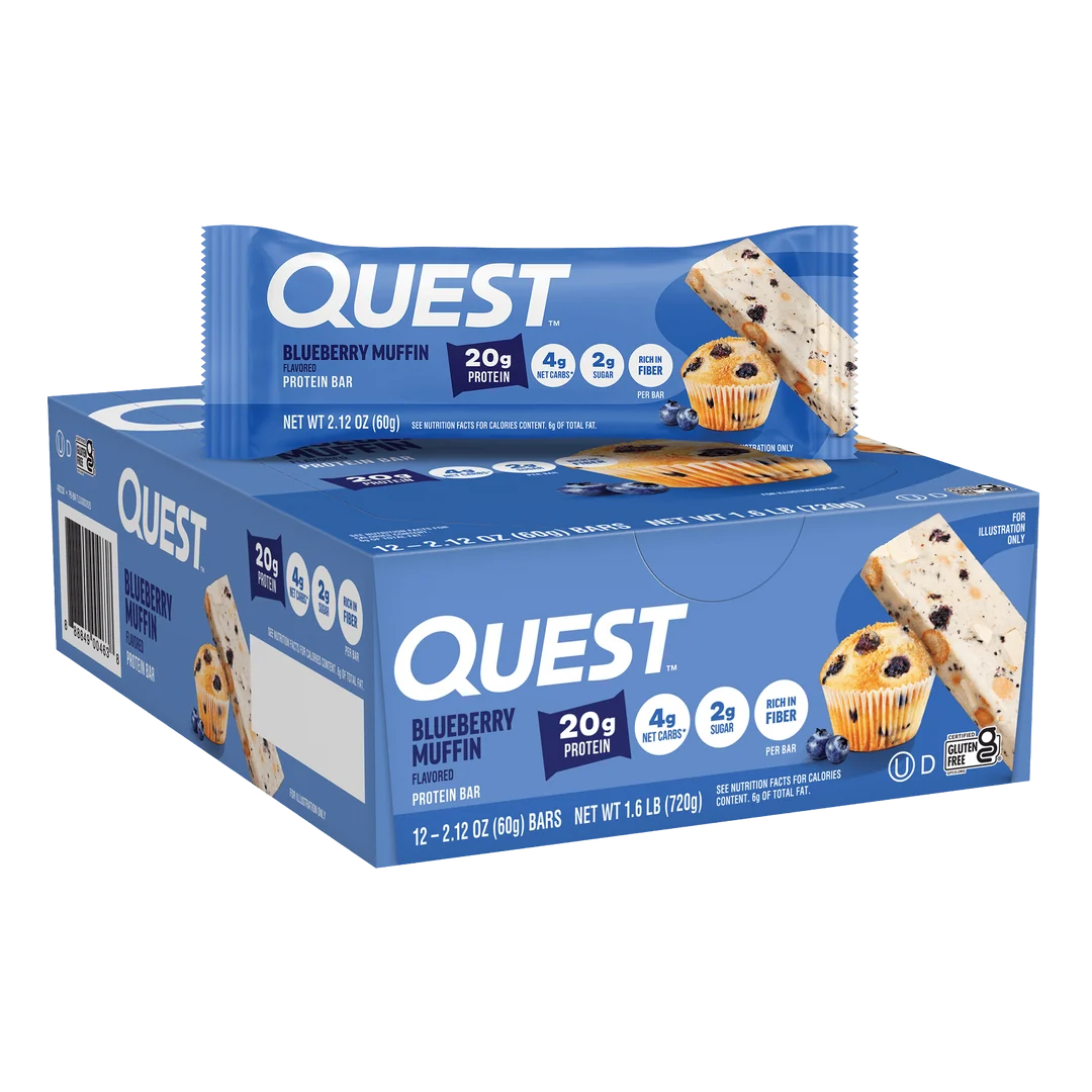 Quest Protein Bar Blueberry Muffin (12 x 60g)