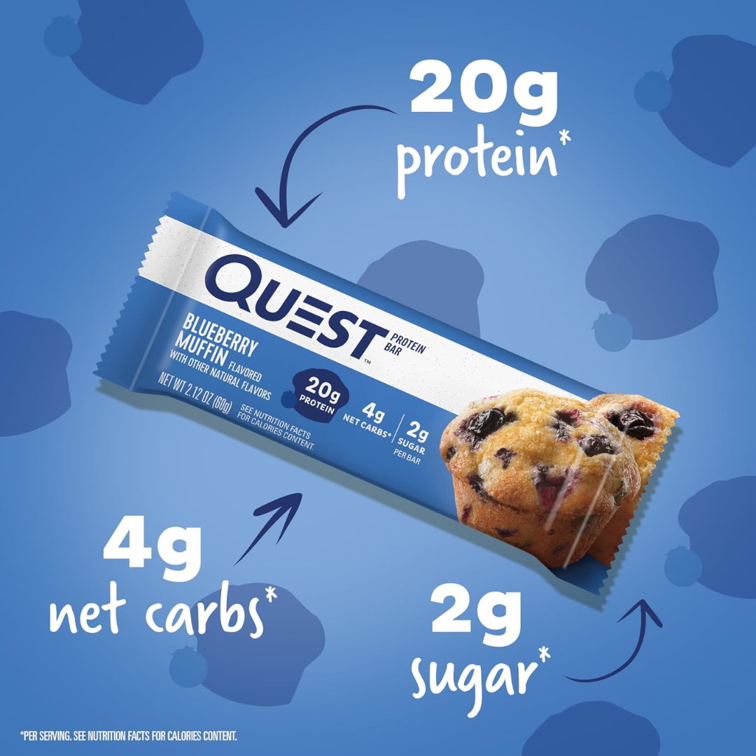 Quest Protein Bar Blueberry Muffin (12 x 60g)