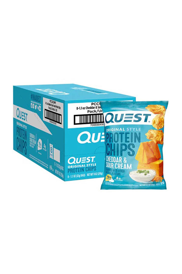 Quest Protein Chips Cheddar & Sour Cream (8 x 32g)