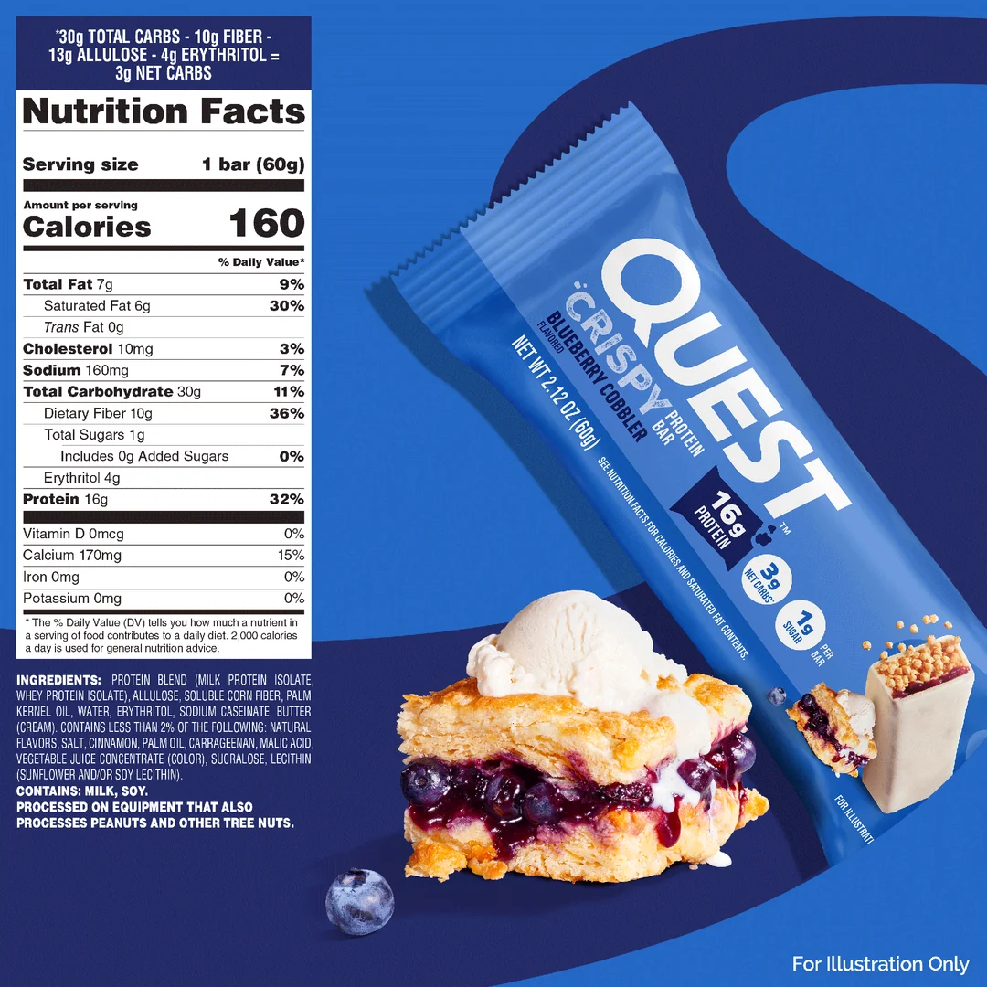 Quest Hero Blueberry Cobbler (12 x 60g)