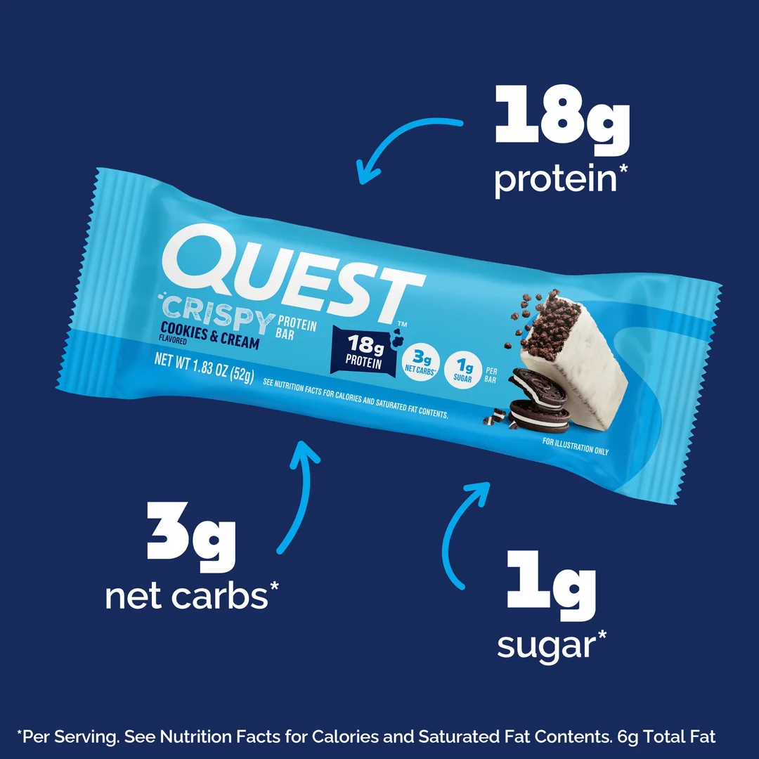Quest Hero Bar Cookies and Cream (12 x 52g)