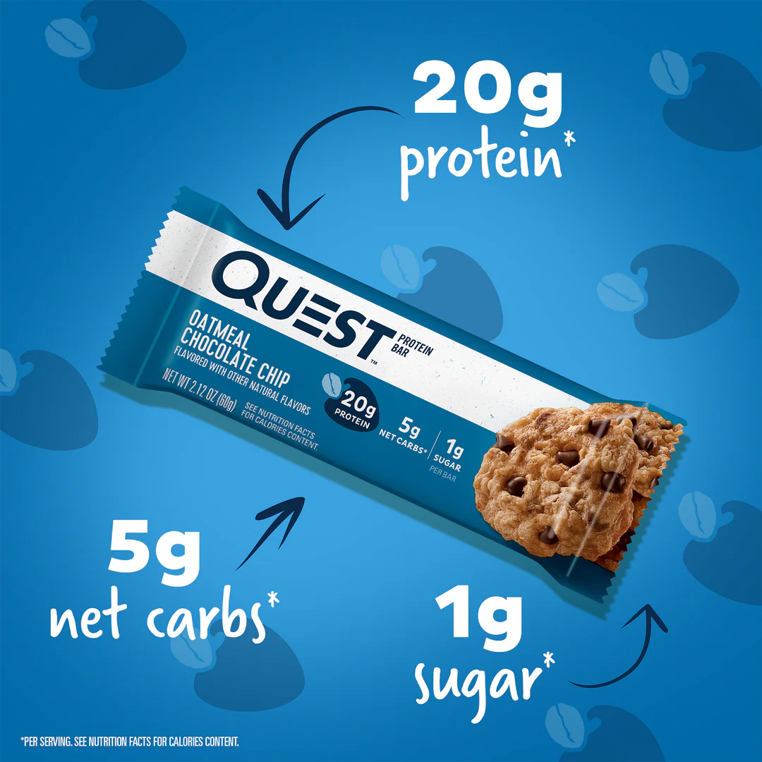 Quest Protein Bar - Oatmeal Chocolate Chip