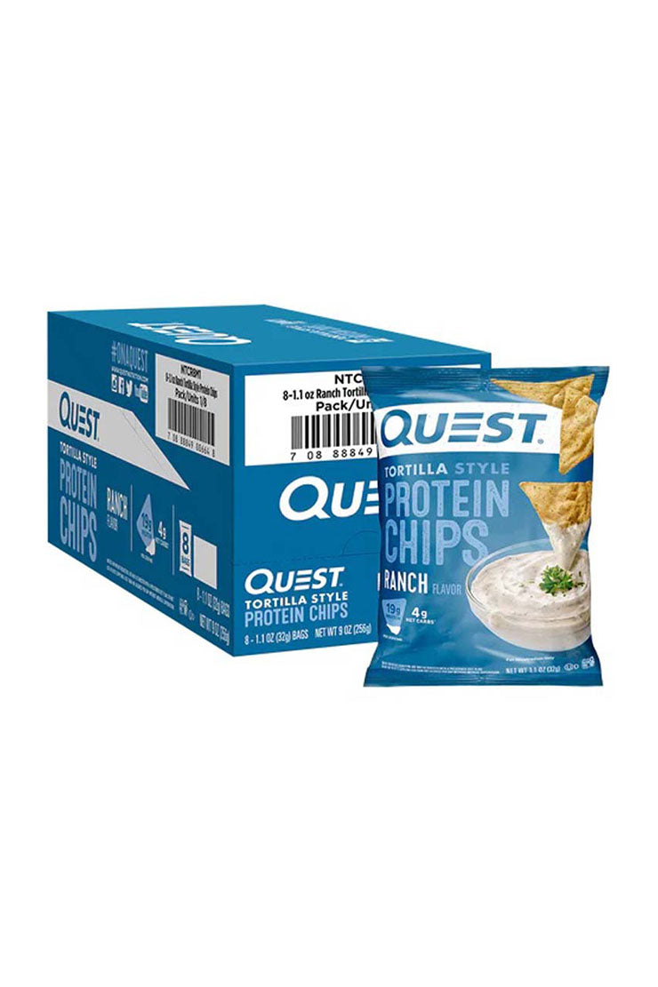 Quest Protein Chips Tortilla Style Ranch (8 x 32g)