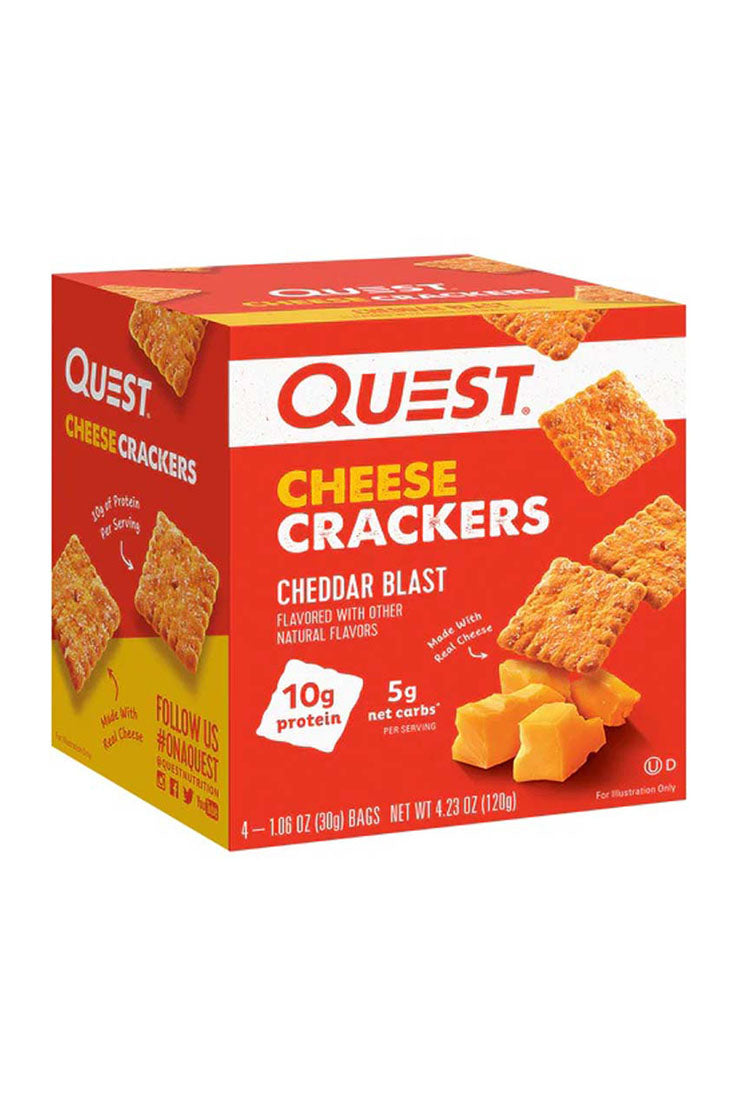 Quest Snack Cheese Crackers Cheddar Blast (4 x 30g)