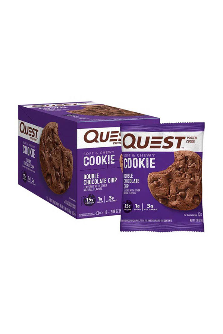 Quest Protein Cookies Double Choco Chip (12 x 59g)