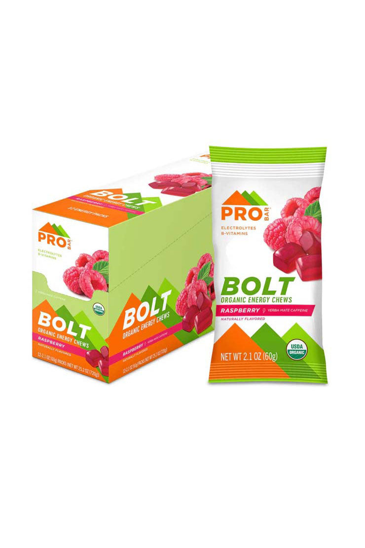 Probar Bolt Organic Energy Chews Raspberry (12 x 60g)