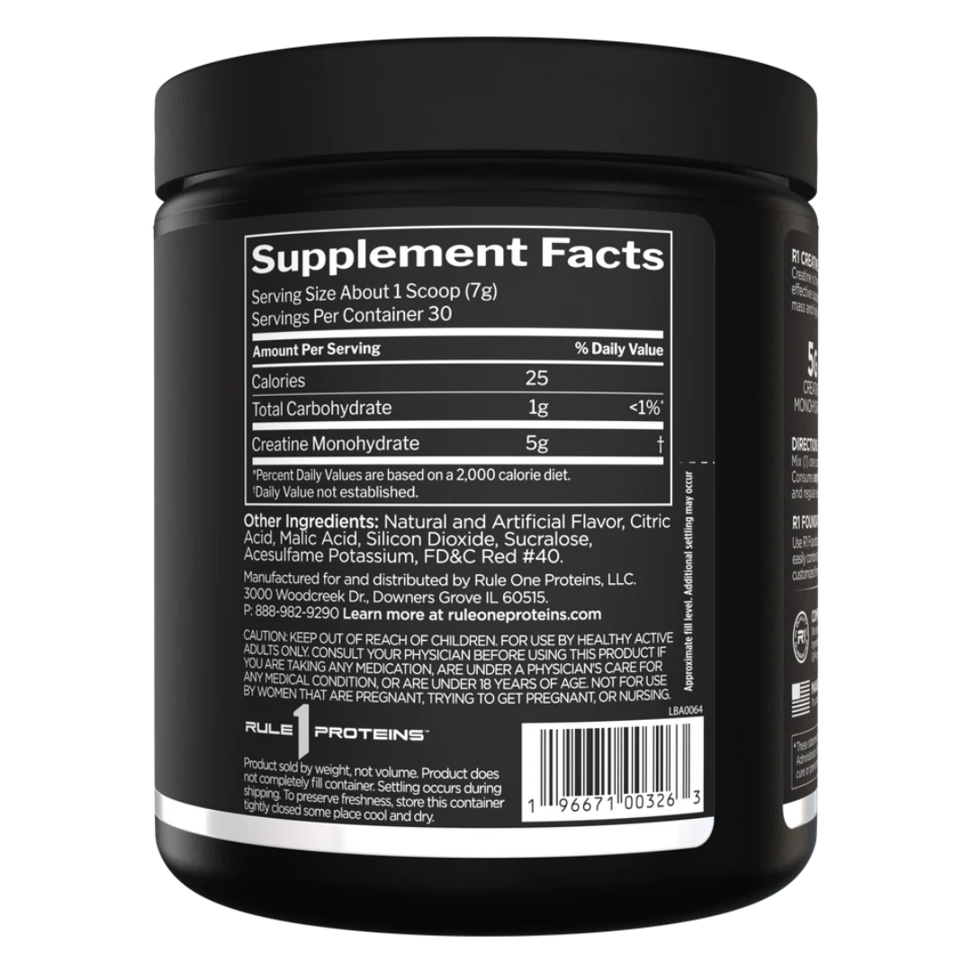 Rule1 Creatine 30 Serv Fruit Punch 210g