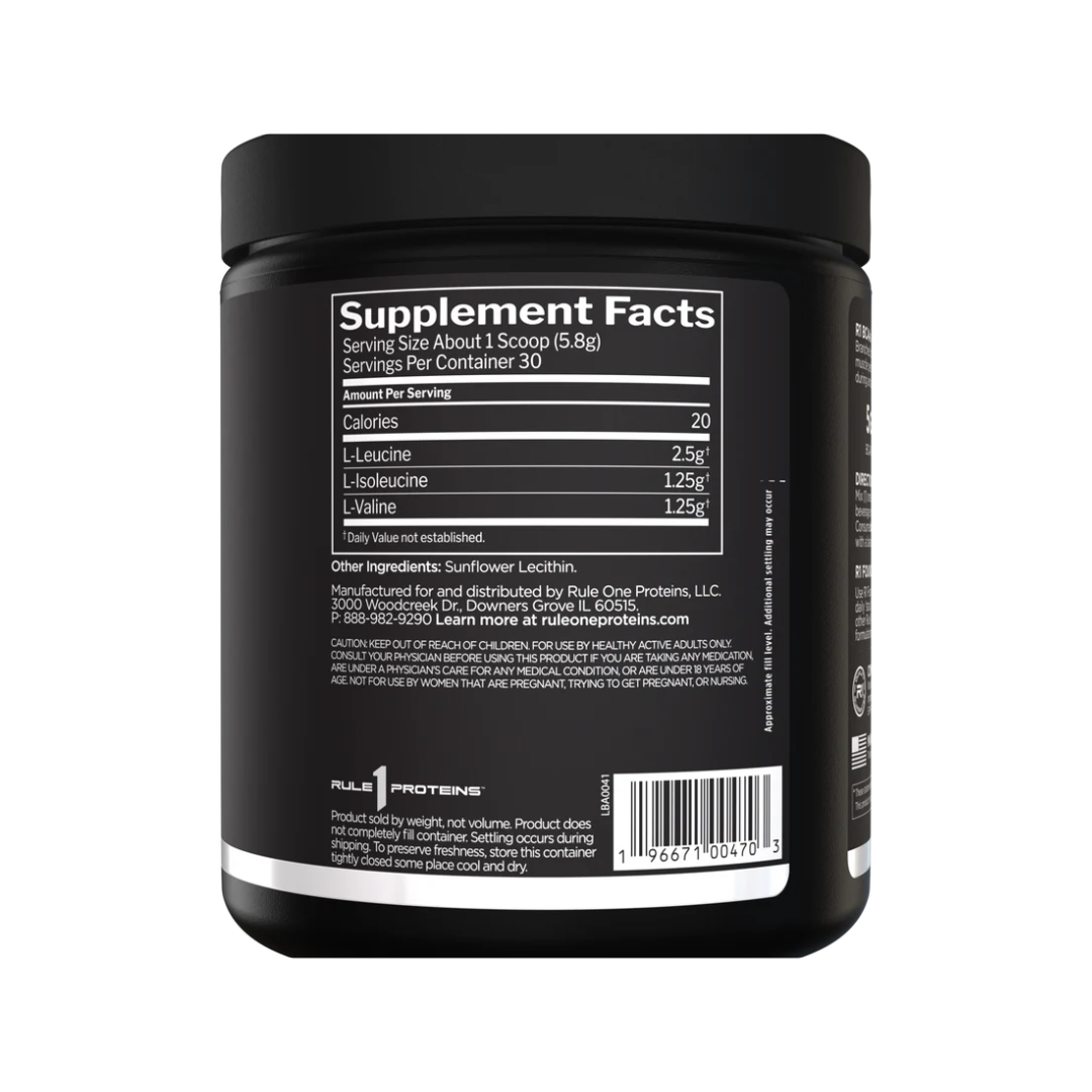 Rule1 BCAA 30 Serv Unflavored 174g