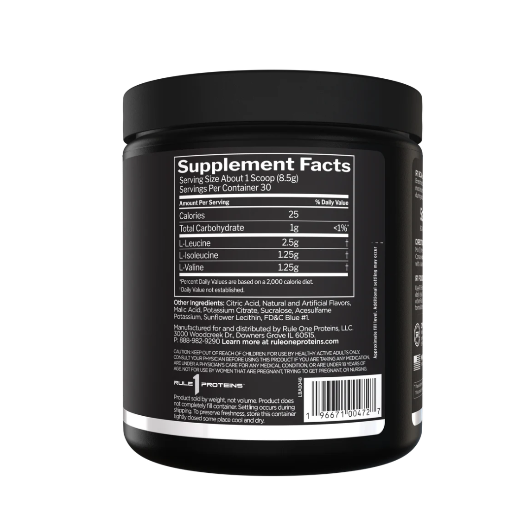 Rule1 BCAA 30 Serv Blue Raspberry 255g