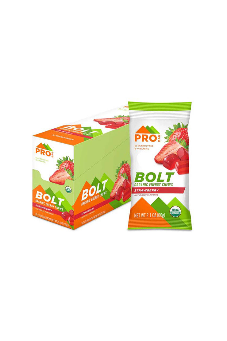 Probar Bolt Organic Energy Chews Strawberry (12 x 60g)