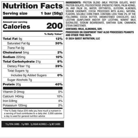 Quest Overload Protein Bar - Cookie Commotion (12 x 58g)