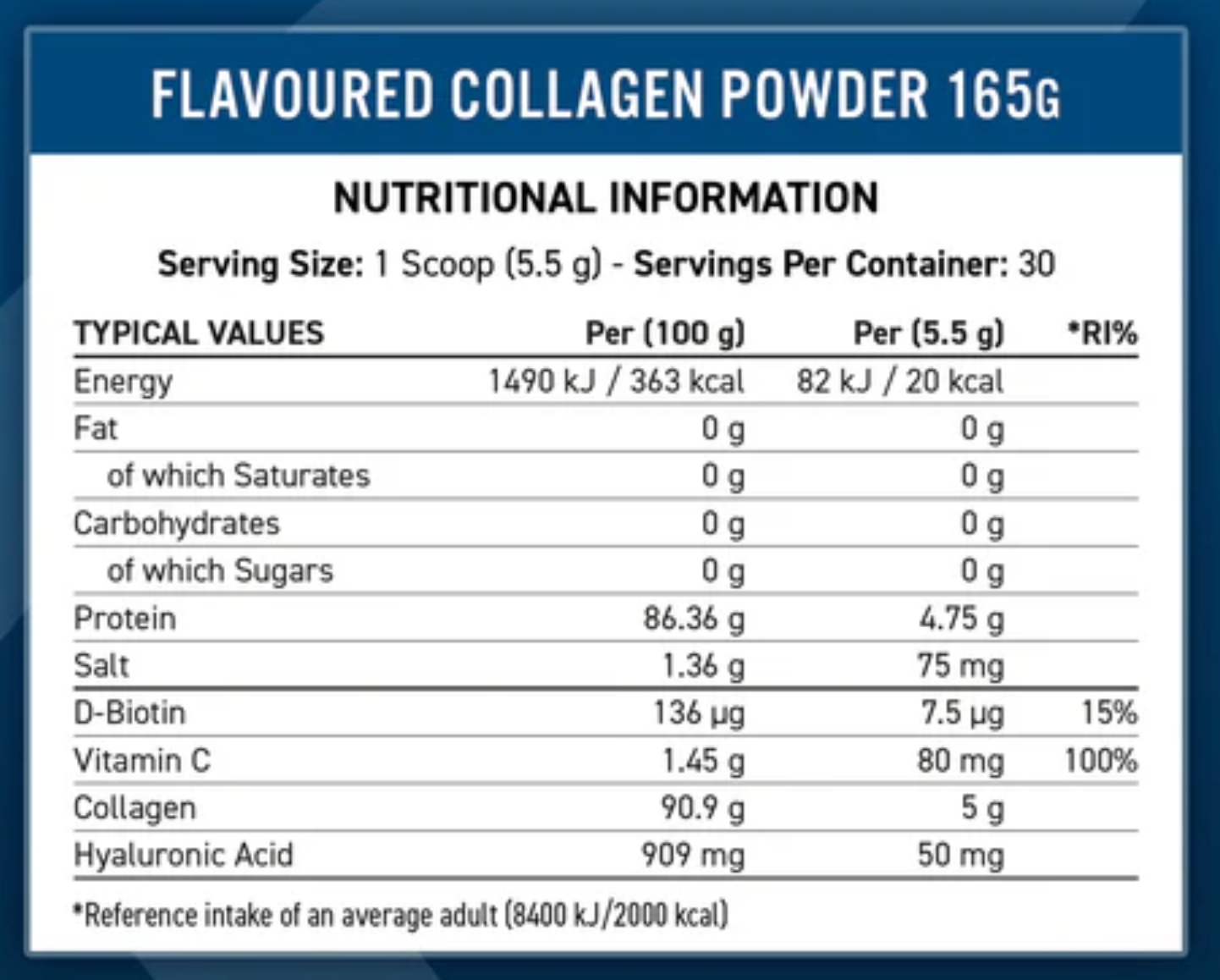 Applied Nutrition Collagen Powder Citrus Twist 165g