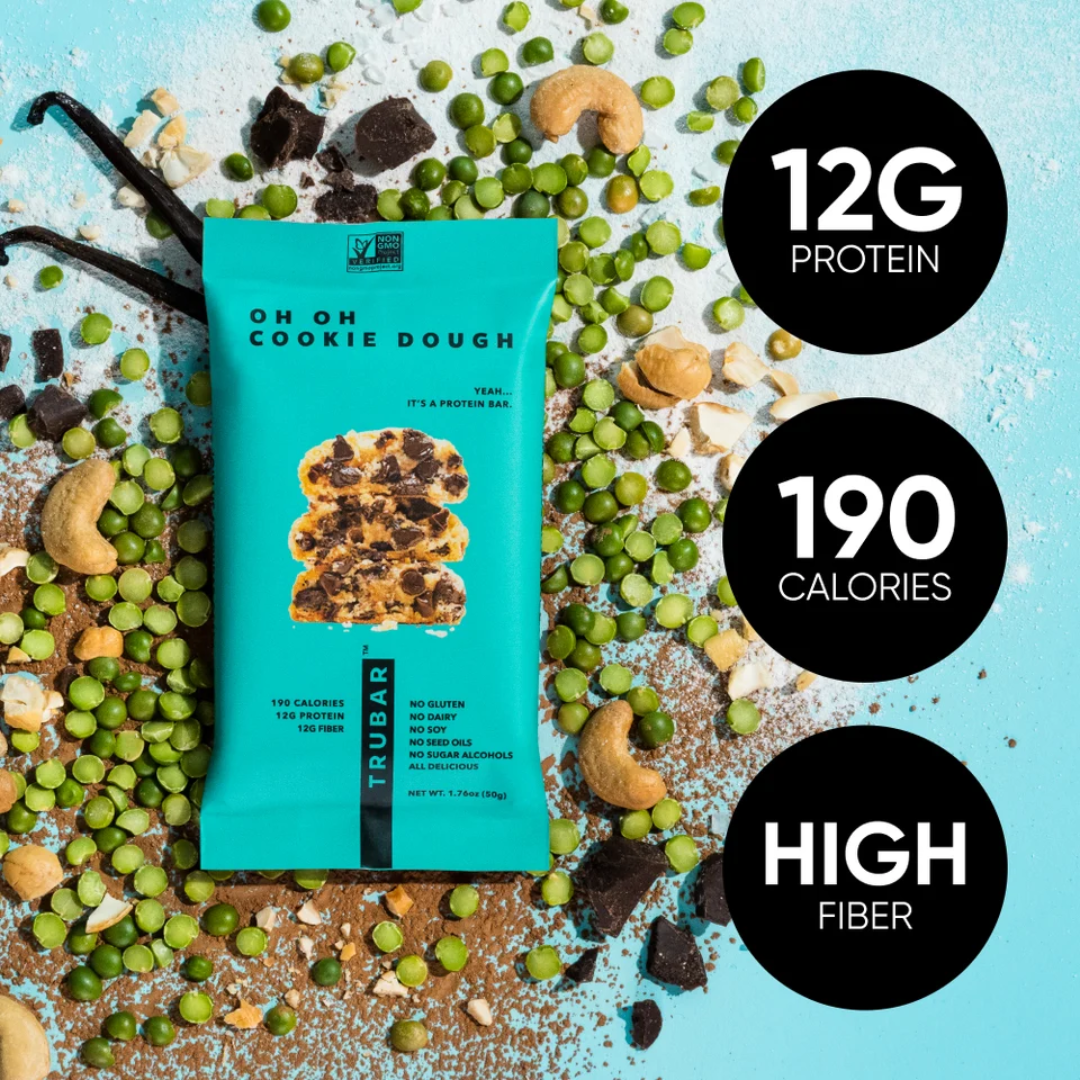 Trubar Plant Protein Bar - Oh Oh Cookie Dough (12 x 50g)