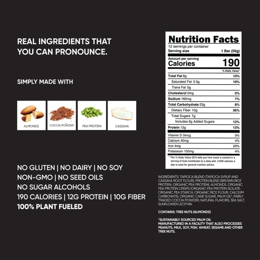 Trubar Plant Protein Bar - Sweet & Dreamy, Cookies & Creamy (12 x 50g)