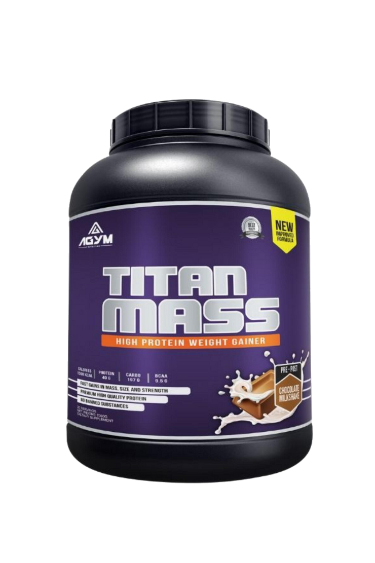 Agym Titan Mass High Protein Weight Gainer Chocolate 4.4lb