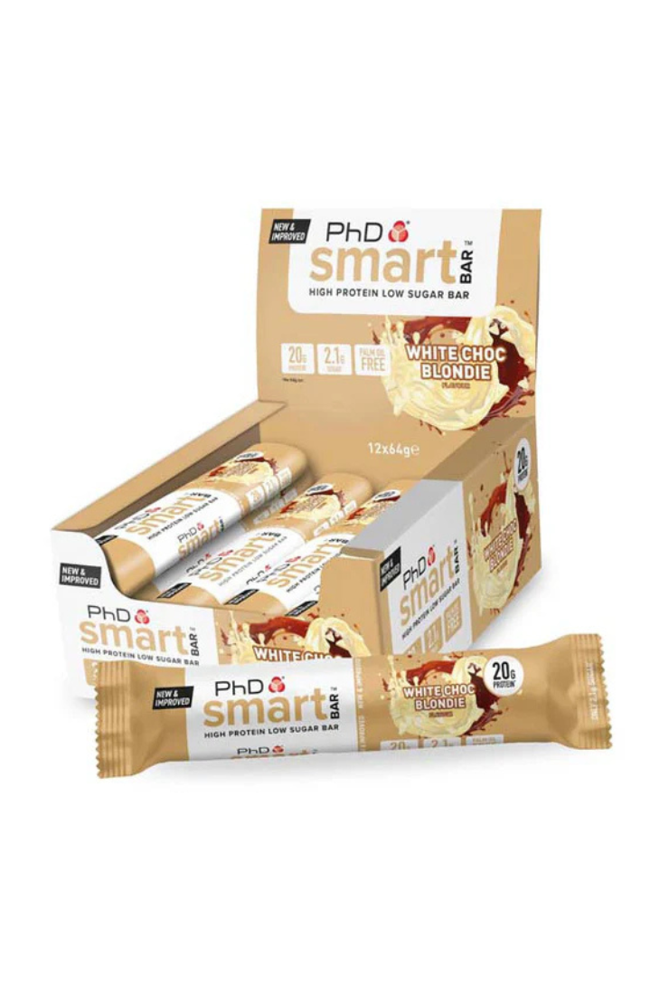 PhD Smart Bar White Chocolate Blondie (12 x 64g)