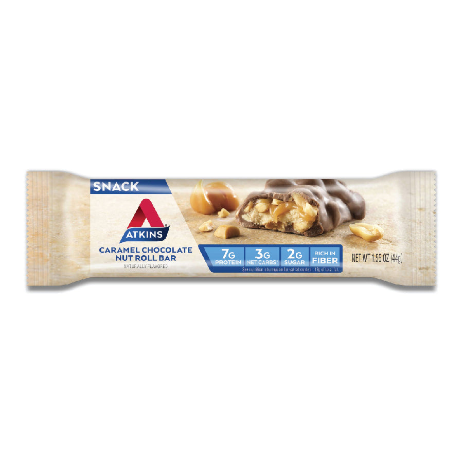 Atkins Snack Bar Caramel Chocolate Nut Roll (5 x 40g)