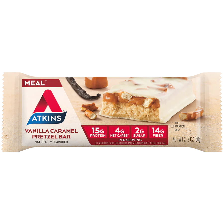 Atkins Meal Bar Vanilla Caramel Pretzel (5 x 48g)