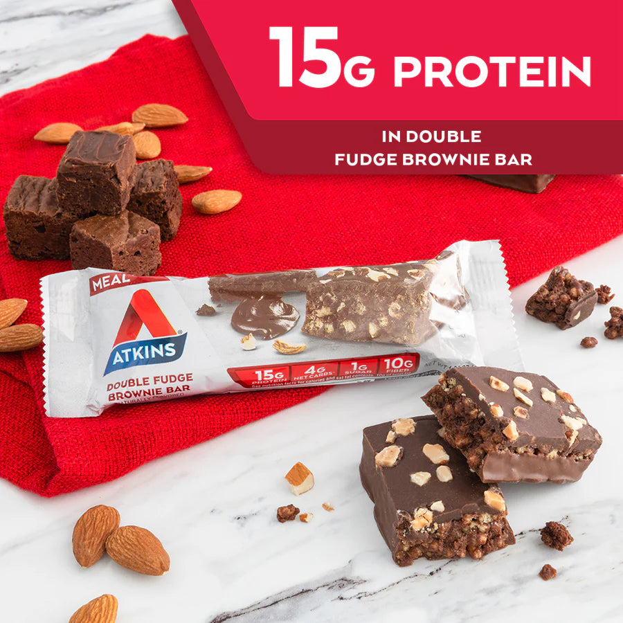 Atkins Meal Bar Double Fudge Brownie (5 x 48g)