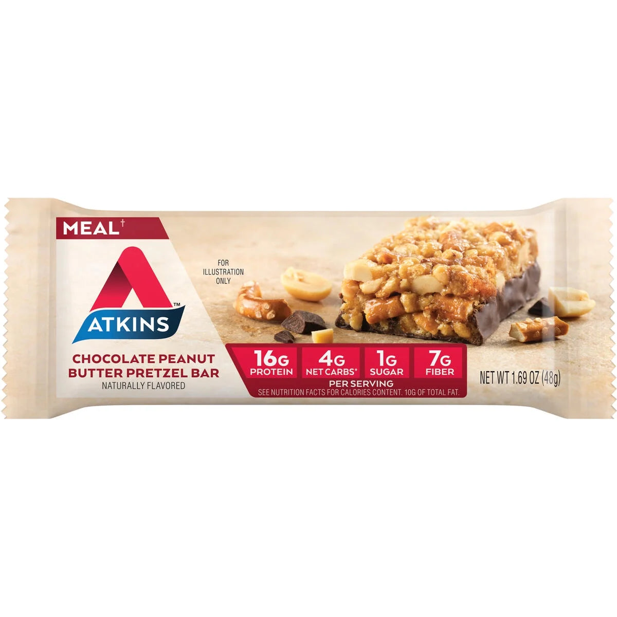 Atkins Meal Bar Chocolate Peanut Butter Pretzel (5 x 48g)