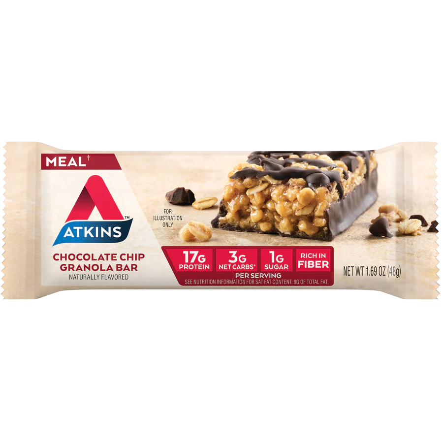 Atkins Meal Bar Chocolate Chip Granola (5 x 48g)