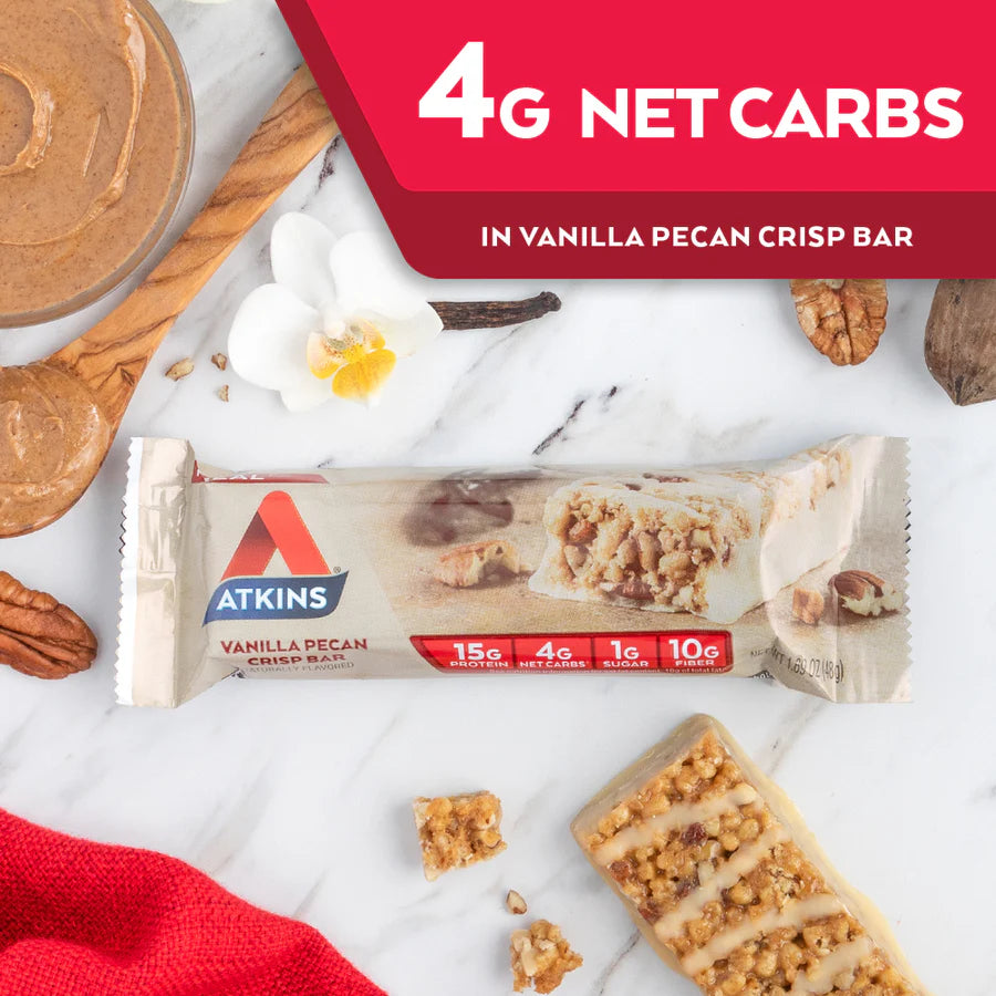 Atkins Meal Bar Vanilla Pecan Crisp (5 x 48g)