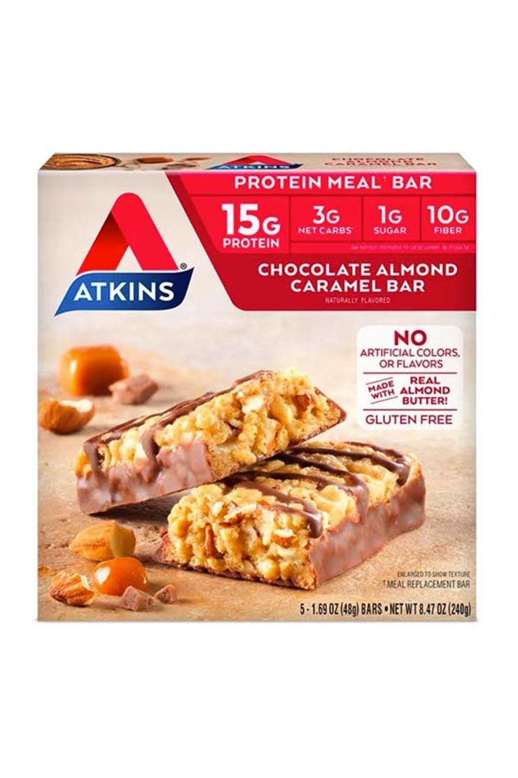 Atkins Meal Bar Chocolate Almond Caramel (5 x 48g)