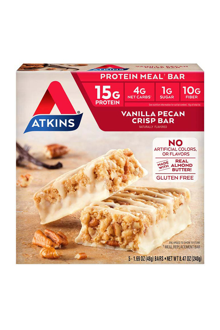 Atkins Meal Bar Vanilla Pecan Crisp (5 x 48g)