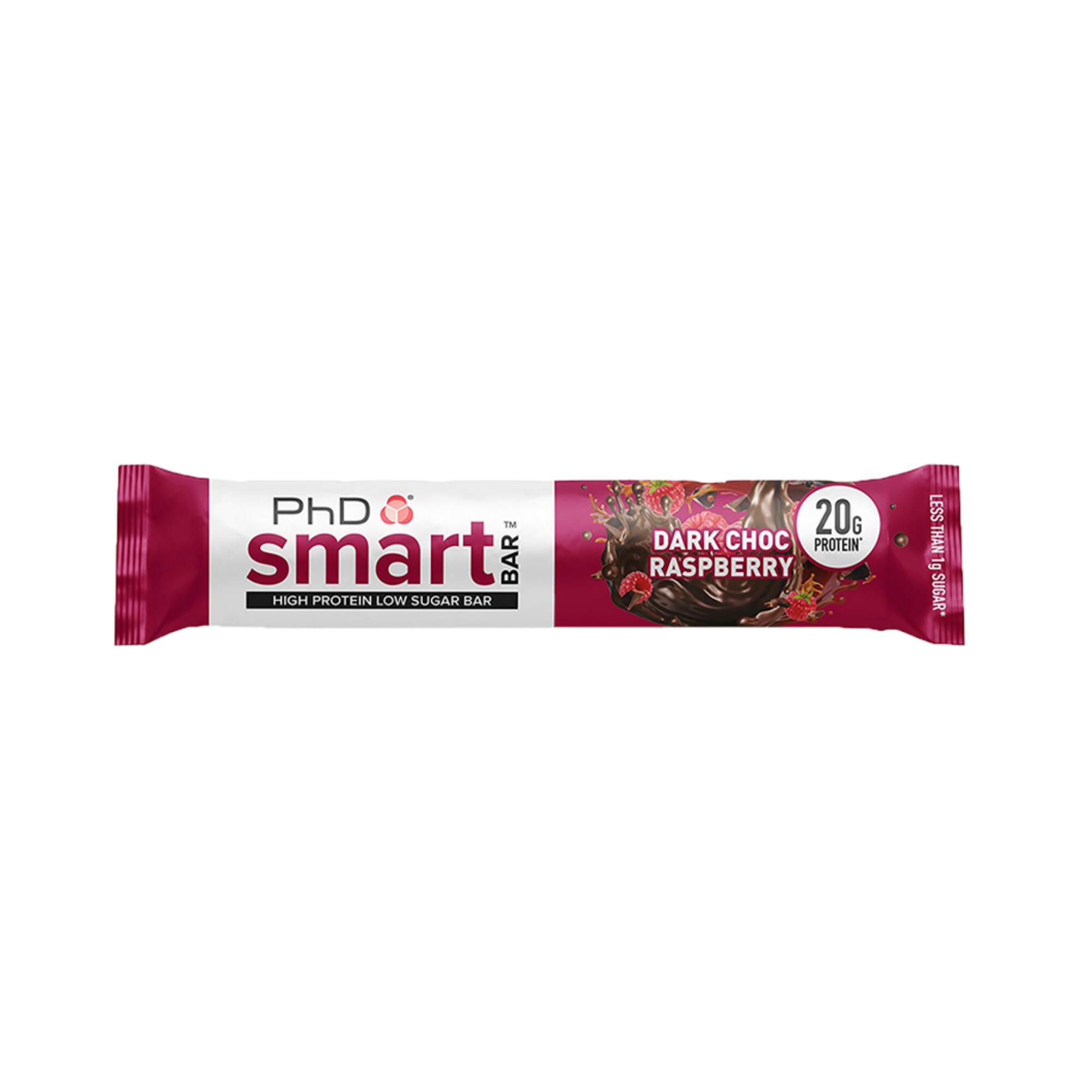 PhD Smart Bar Dark Chocolate Raspberry (12 x 64g)