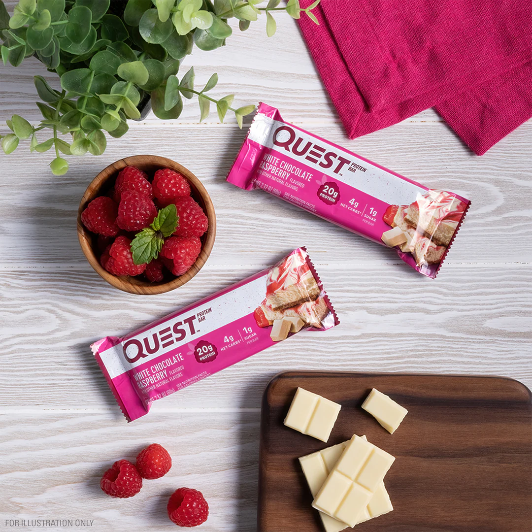 Quest Protein Bar White Chocolate Raspberry (12 x 60g)