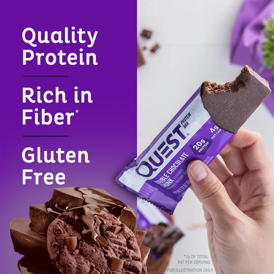 Quest Protein Bar Double Choc Chunk (12 x 60g)