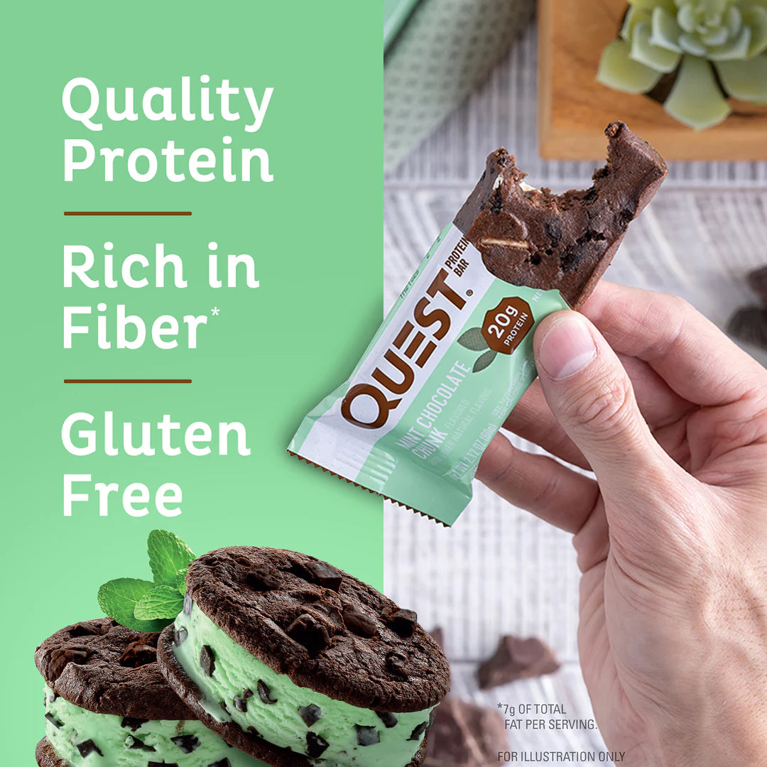 Quest Protein Bar Mint Choc Chunk (12 x 60g)