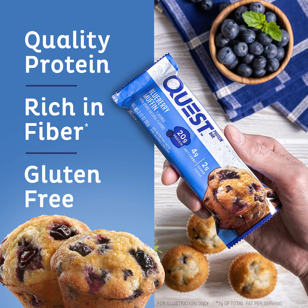 Quest Protein Bar Blueberry Muffin (12 x 60g)