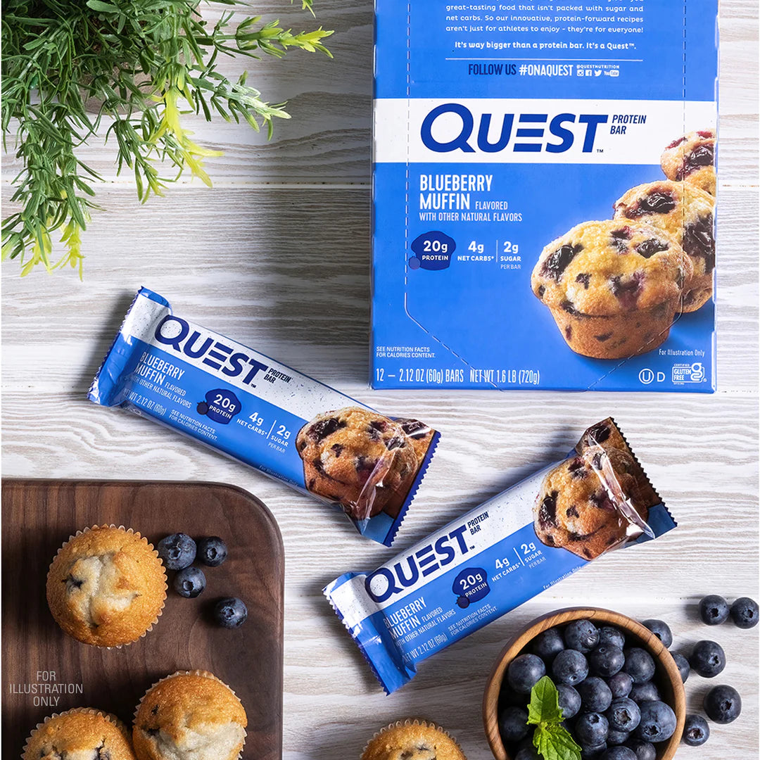 Quest Protein Bar Blueberry Muffin (12 x 60g)