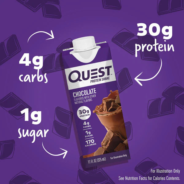 Quest Protein Chocolate Milkshake (12 x 325ml)