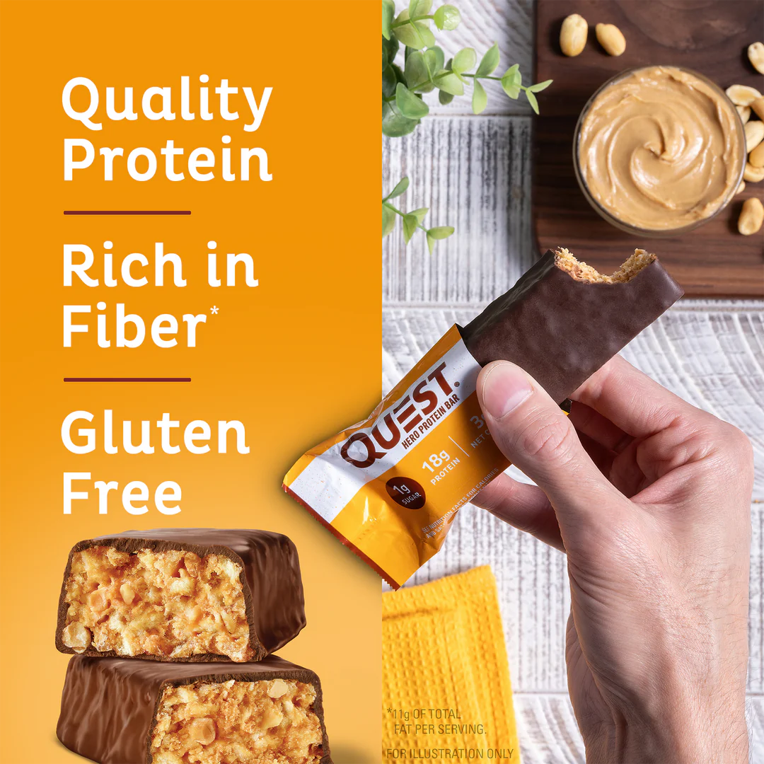 Quest Hero Bar Chocolate Peanut Butter (12 x 54g)