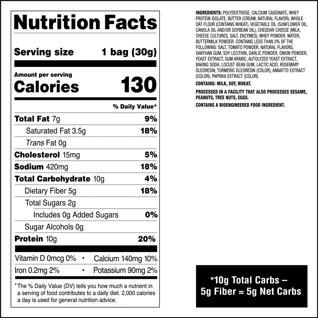 Quest Snack Cheese Crackers Cheddar Blast (4 x 30g)