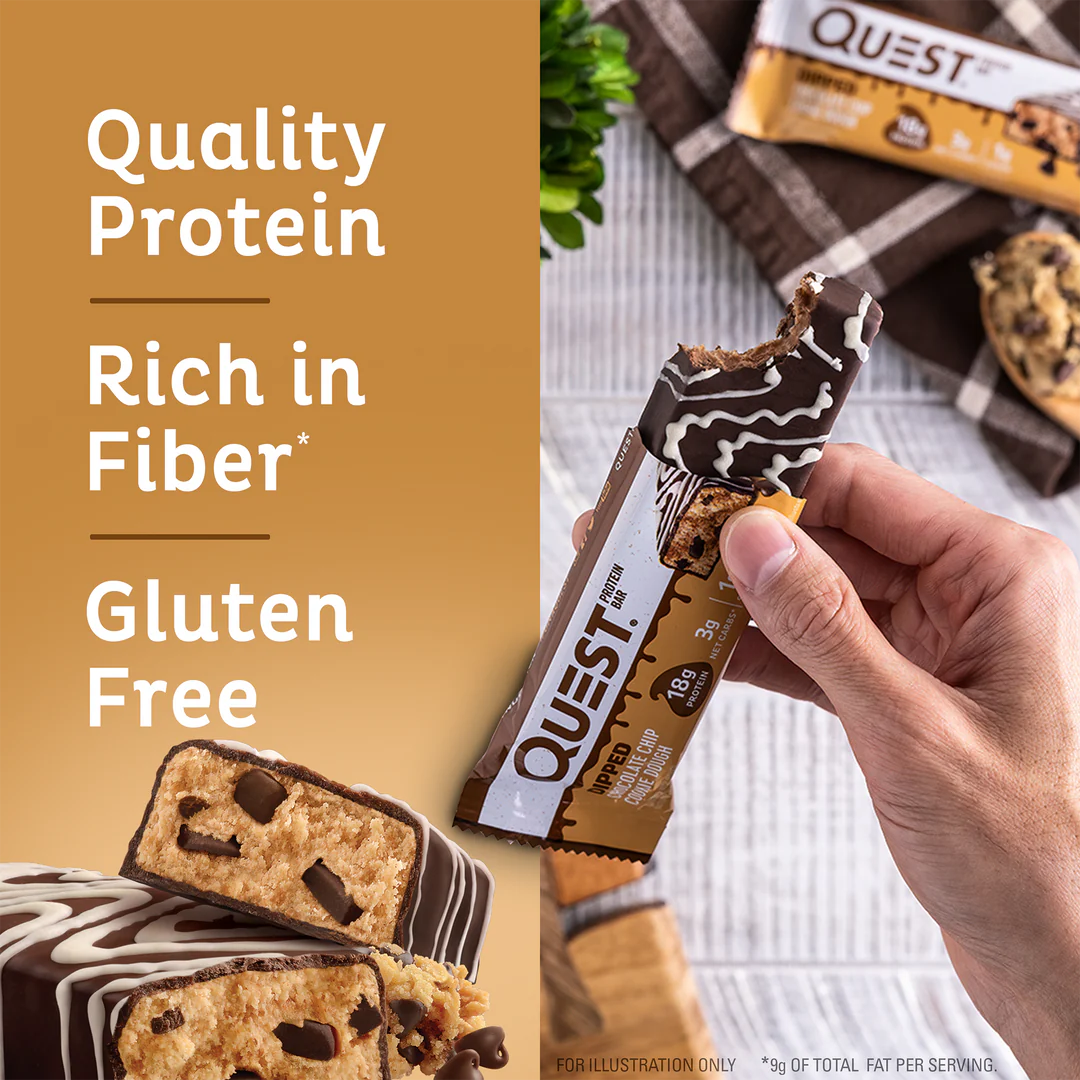 Quest Protein Bar Chocolate Chip Cookie Dough (12 x 50g)