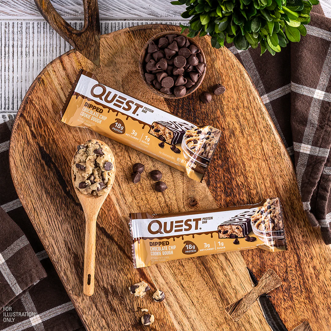 Quest Protein Bar Dipped Chocolate Chip Cookie Dough (4 x 50g)